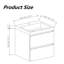 Meuble-lavabo mural simple 24 po avec comptoir en quartz Lecio-1290688651