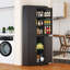 Armoire de cuisine d'angle moderne en acier avec 4 portes et 3 tablettes-1398225057