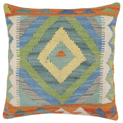 100% Wool Throw Square Pillow Cover & Insert