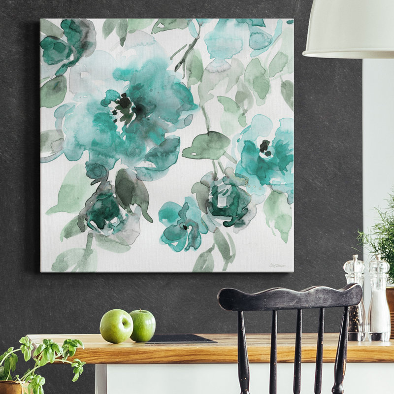 Belle's Blue I - Reproduction d'art sur toile tendue, H 24 po x l 24 po x P 1 po