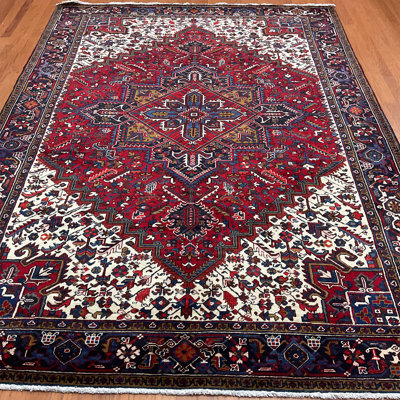 Hand Knotted Wool Geometric Rug