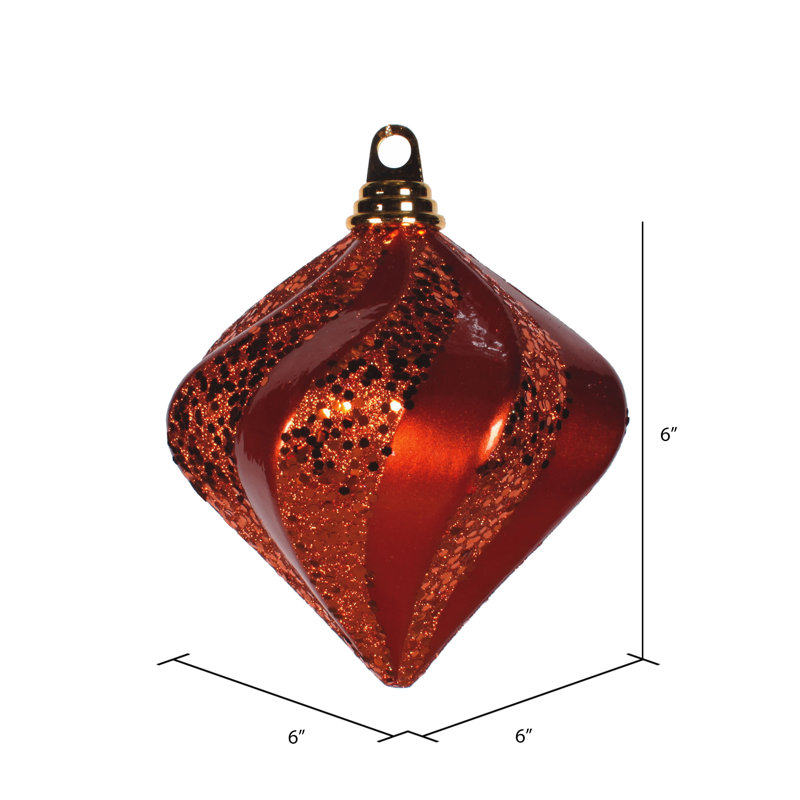Ornement en forme de diamant, Orange