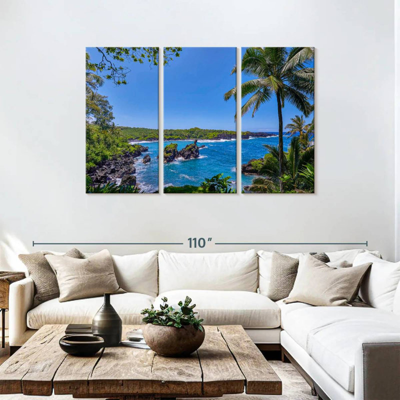 Plage de sable noir Gillard Honokalani, H 48 po x l 74 po