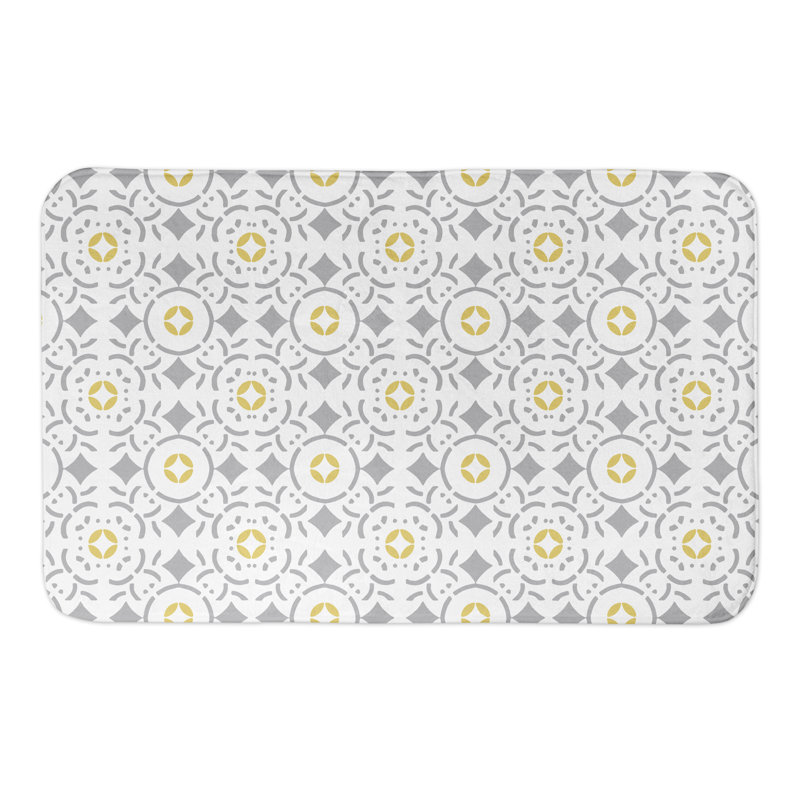 Non-Slip Bath Rug, Gray
