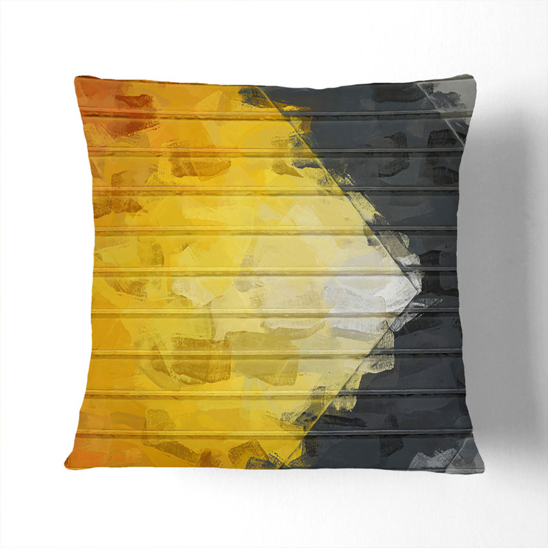 Abstract Square Throw Cushion, White, 40cm H x 40cm W x 15cm D