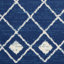 Tapis géométrique bleu marine / blanc Whanger-1499149041