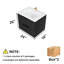 Meuble-lavabo mural moderne flottant noir de 24 po avec lavabo en céramique et tiroir en forme de U, grand rangement pour brosse à dents dentifrice pour garder vos essentiels organisés-898484186-898484188