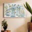 Toile tendue avec galerie Blue Butterfly Garden-2111902217