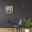 Art mural en verre épique «Red» par Layla Oz, 24 po x 24 po-117461564