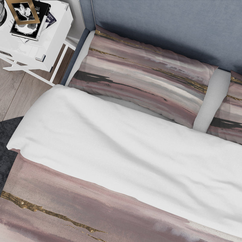 Ensemble de housse de couette Purple Glam Storm II - Glam & Shabby Elegance - Microfibre de polyester