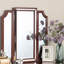 Ensemble de meuble-lavabo luxueux Majestic Classic couleur cerise avec tabouret 3 tiroirs de rangement 1 pièce-1341625826