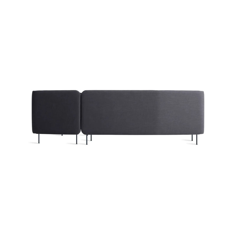 Bloke Chaise Sectional, Rostenkowski Blue, Right Hand Facing