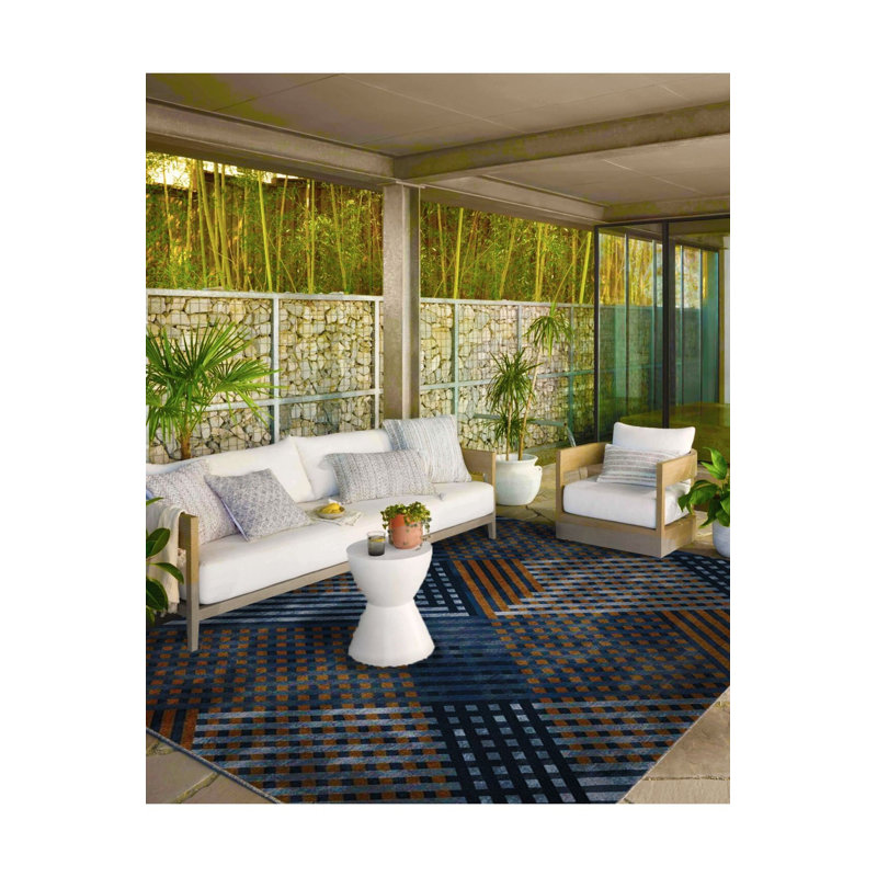 Tapis décoratif à motif créatif Pixel, Sous-tapis carré 3 pi 3 po inclus