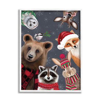 «Cozy Woodland Creatures» par Elizabeth Tyndall - peinture sur toile