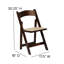 Wood Folding Chair with Vinyl Padded Seat