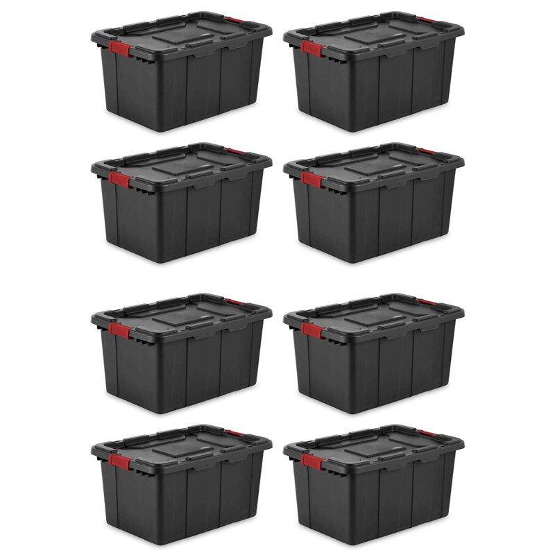 Sac fourre-tout industriel robuste avec verrous rouges Sterilite, Paquet de 12, 108 pte