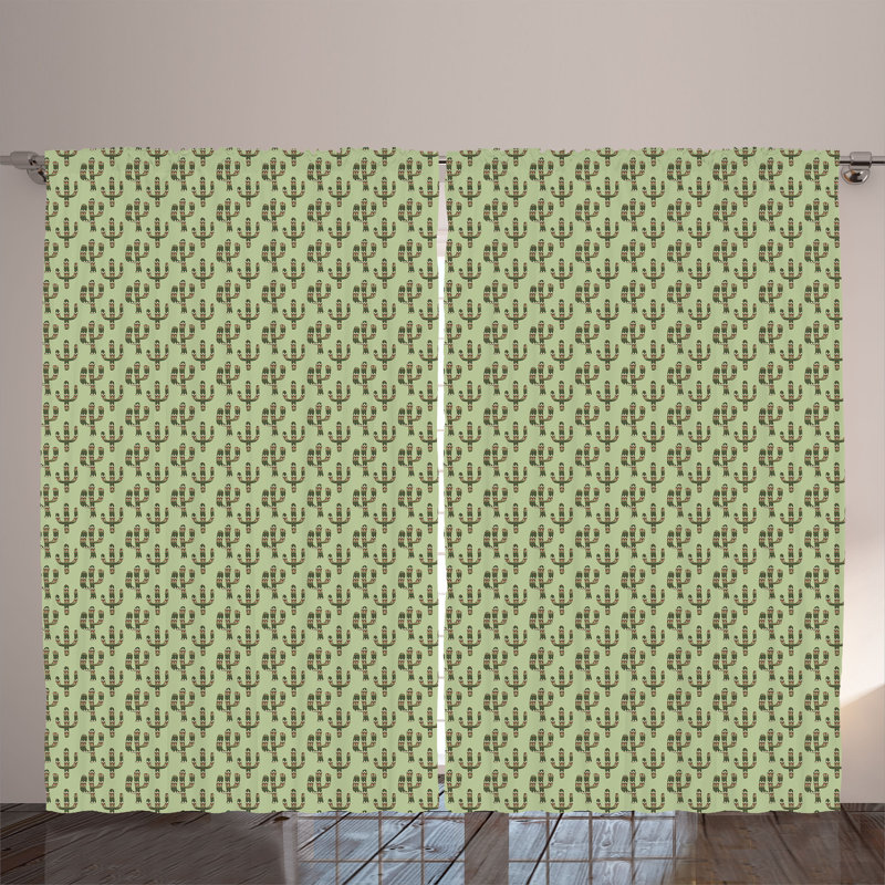 Semi Sheer Curtain Pair