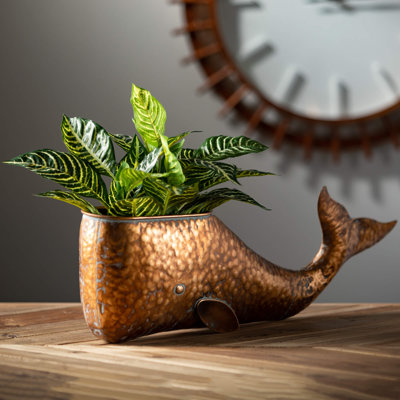 Pot à fleurs d'intérieur en métal Alveta
