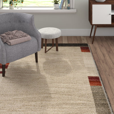 Abstract Shag Area Rug
