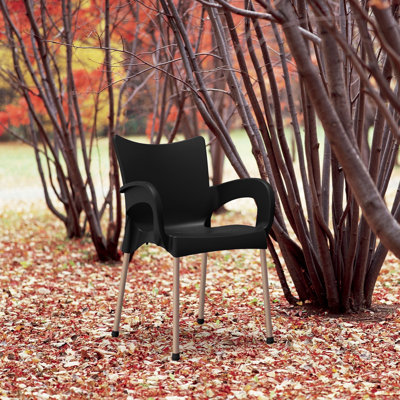 Goines Stacking Patio Dining Armchair