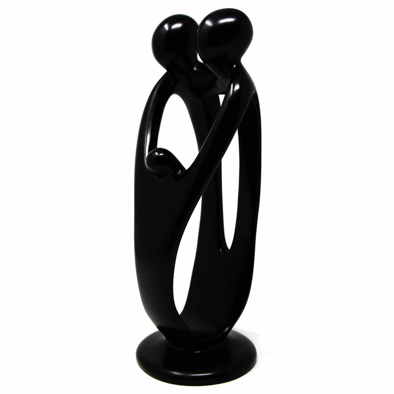 Figurine familial, H 10 po x l 4 po x P 4 po