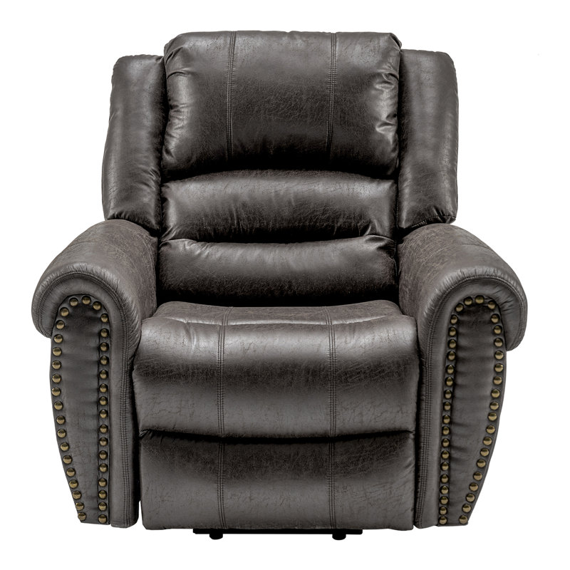 Kitterman 104cm Wide Lift Assist Standard Recliner with Massager, Grey