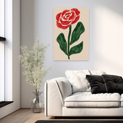 Contemporary Art Abstract Contemporary Wall Art by Melloi Art Prints - Wrapped Canvas Print