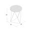 Table de bout avec cadre en verre Chylie-37210767