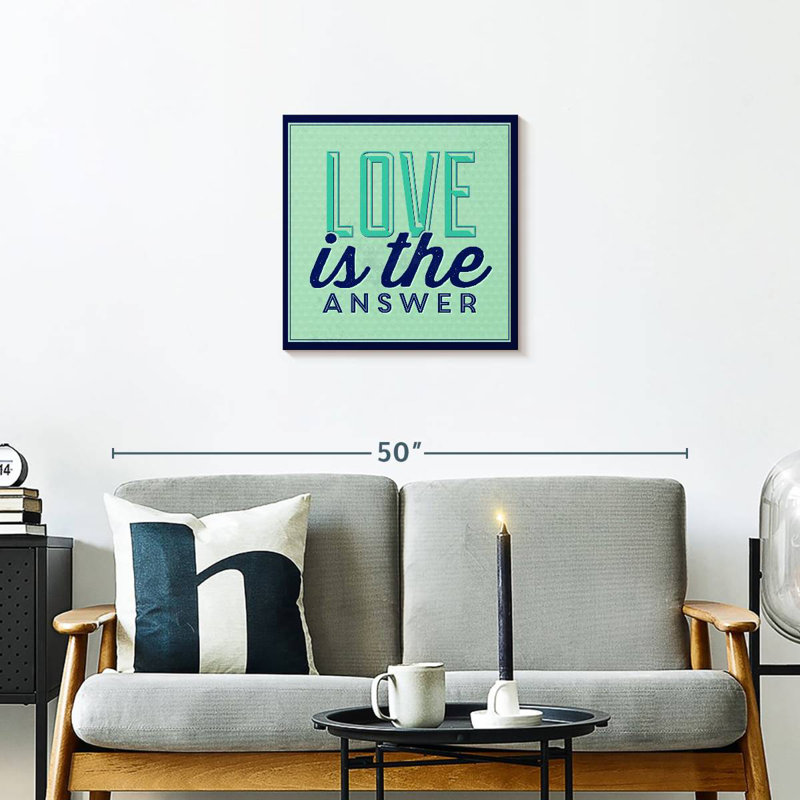 Tergel Love Is The Answer I, 20" H x 20" W