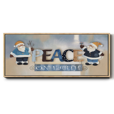 Santa Peace - toile encadrée