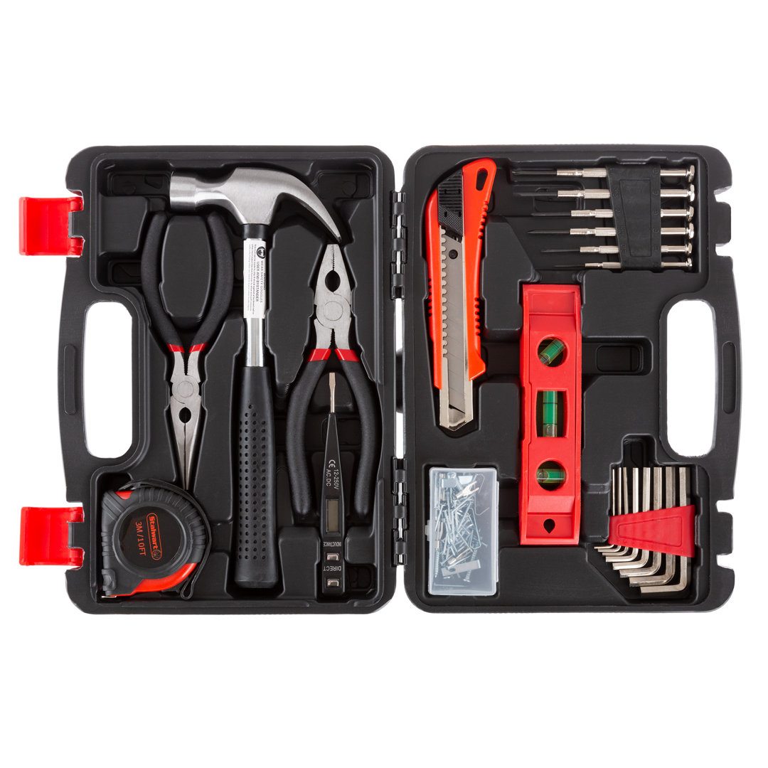 102 Piece Heat Treated Tool Kit with Carrying Case Stalwart