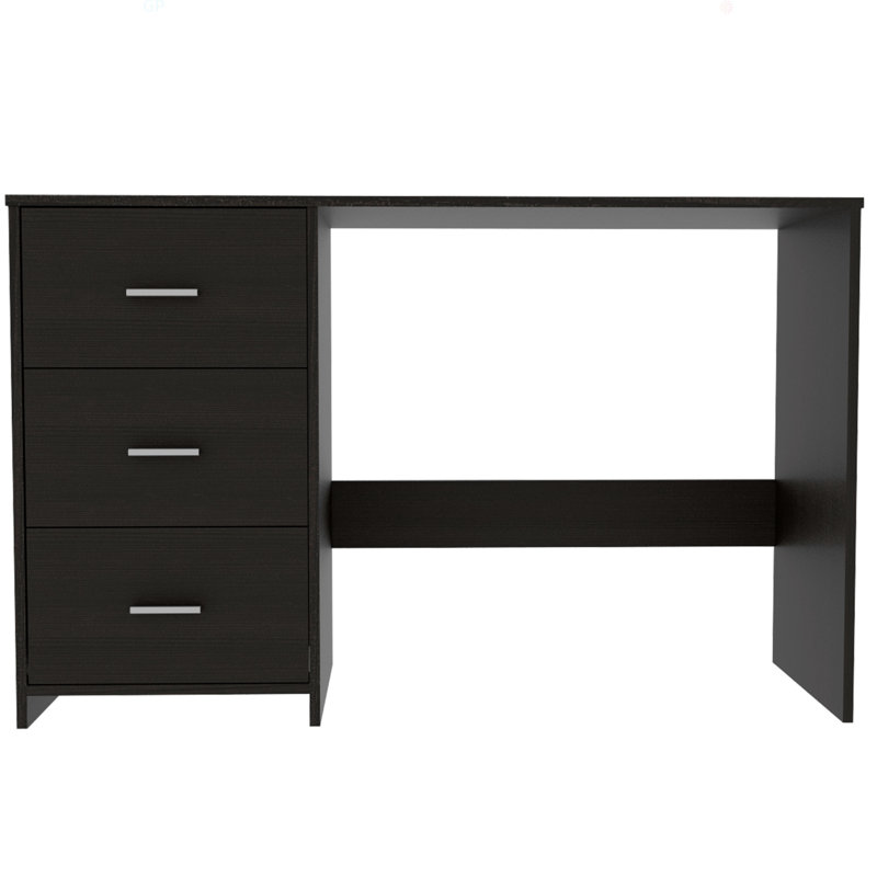 Ventura 3-Drawer Writing Desk Black Wengue