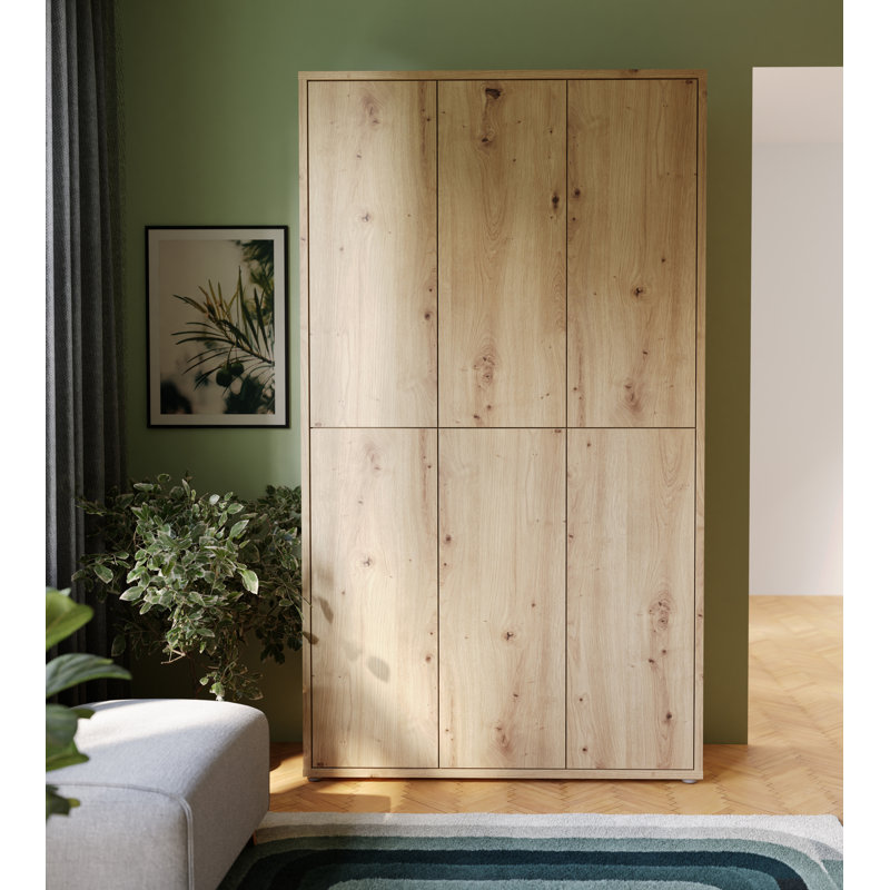 32 Pair Shoe Storage Cabinet, Artisan Oak