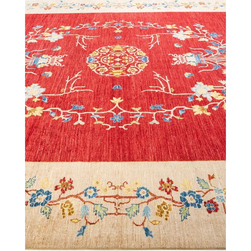 Shomari One-of-a-Kind 9' 1" x 11' 8" Hand Knotted Area Rug