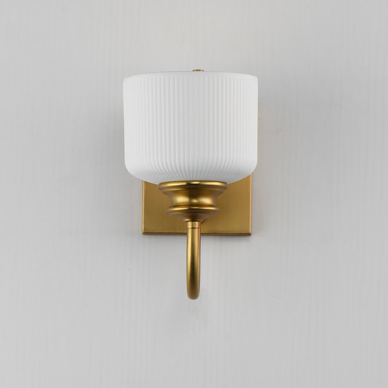 Bisque-Wall Sconce, Natural Aged Brass
