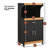Rolling Kitchen Cart with  Microwave Shelf, Utensil Drawer, Interior Cabinet Storage Space and Locking Wheels-116087309