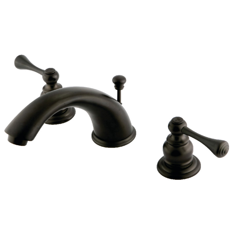 Widespread Bathroom Faucet with Drain Assembly, Oil Rubbed Bronze