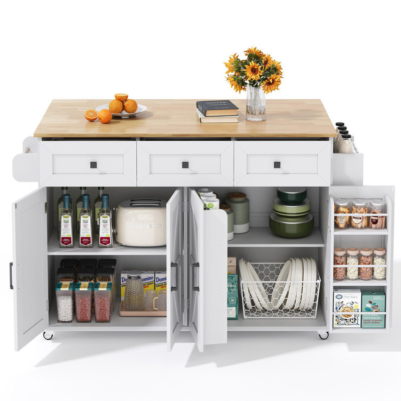 140 cm W Kitchen Island with Top