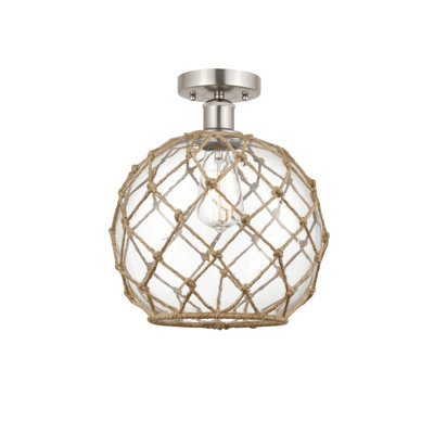 Larocque Glass Semi Flush Mount