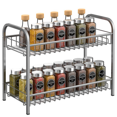 Freestanding Spice Rack with Adjustable Racks