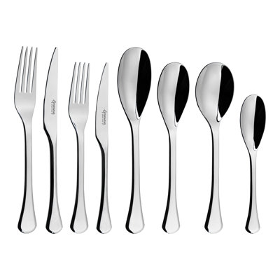 Rivers Collection 44 Piece Stainless Steel Cutlery Set , Service for 6, Rother