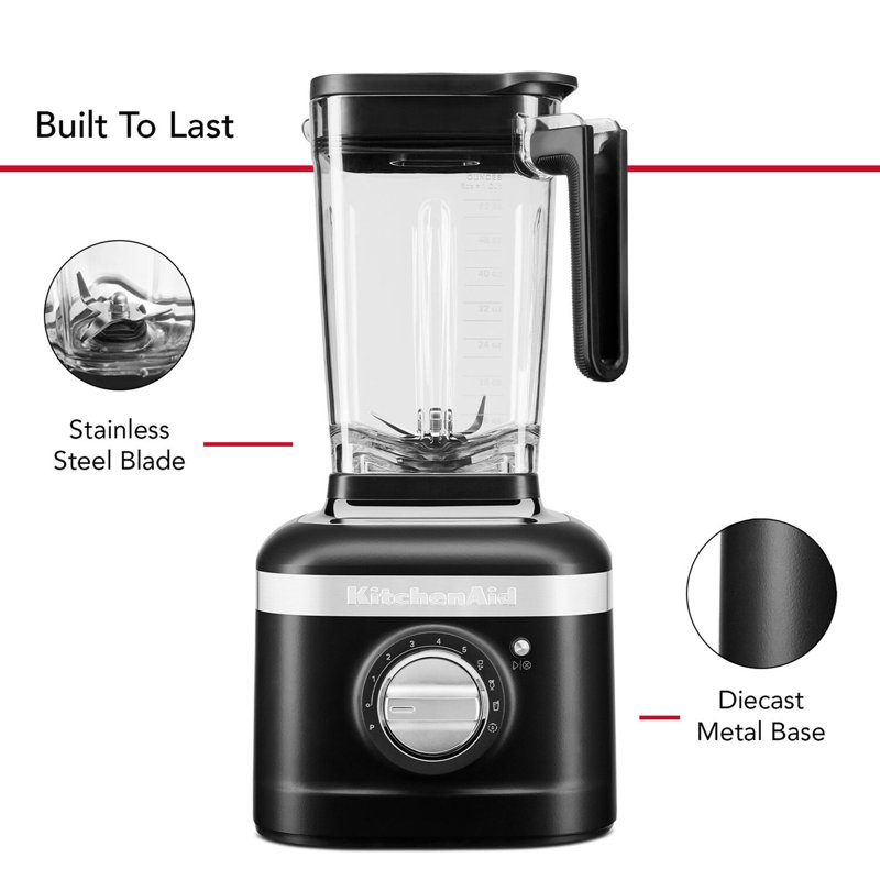 KitchenAid® K400 Variable Speed Blender with Tamper, Black Matte