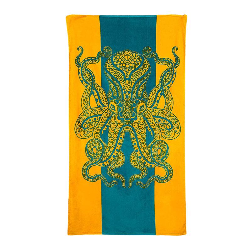 Serviette de plage Fashion Serviette de plage en microfibre imprimée, A