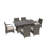 Cademon 6 - Person Wicker Patio Dining Set with Rectangular Table , Cushions Included-1050002851