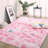 Rectangle Antonije Shag Polyester Area Rug in Pink-2103877478