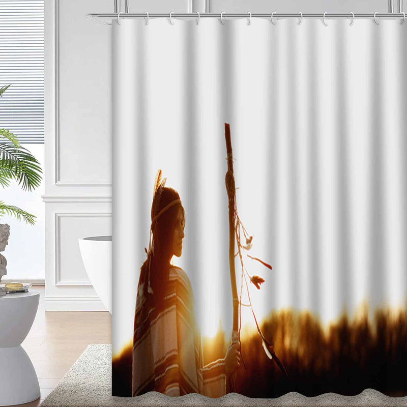 Rideau de douche Native American, 72" L x 84" W