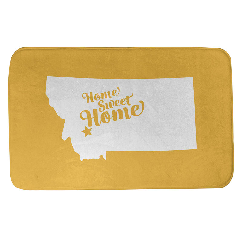 Tapis pour salle de bain butte doux, l 21 po x L 34 po, Jaune