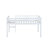 Twin Loft Bed In White, Made Of Rubber Wood, Stable Platform With Strengthened Slats, Extra Storage Solid Wooden , Robust Wood Build, Ample Under Space For Neatness-766033866