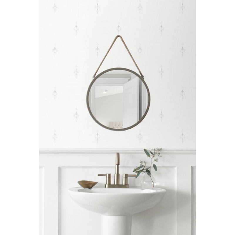 Seabrook Designs Brynn Fleur De Lis, Gris