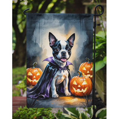 Drapeau de jardin chiot Halloween